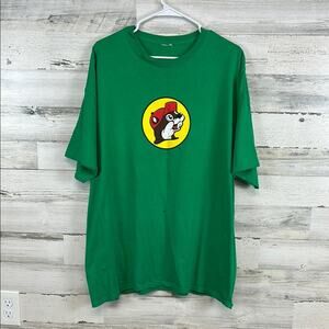 Buc-ee's Beaver Logo Green T-Shirt Unisex Size XXXL Distressed Cotton
